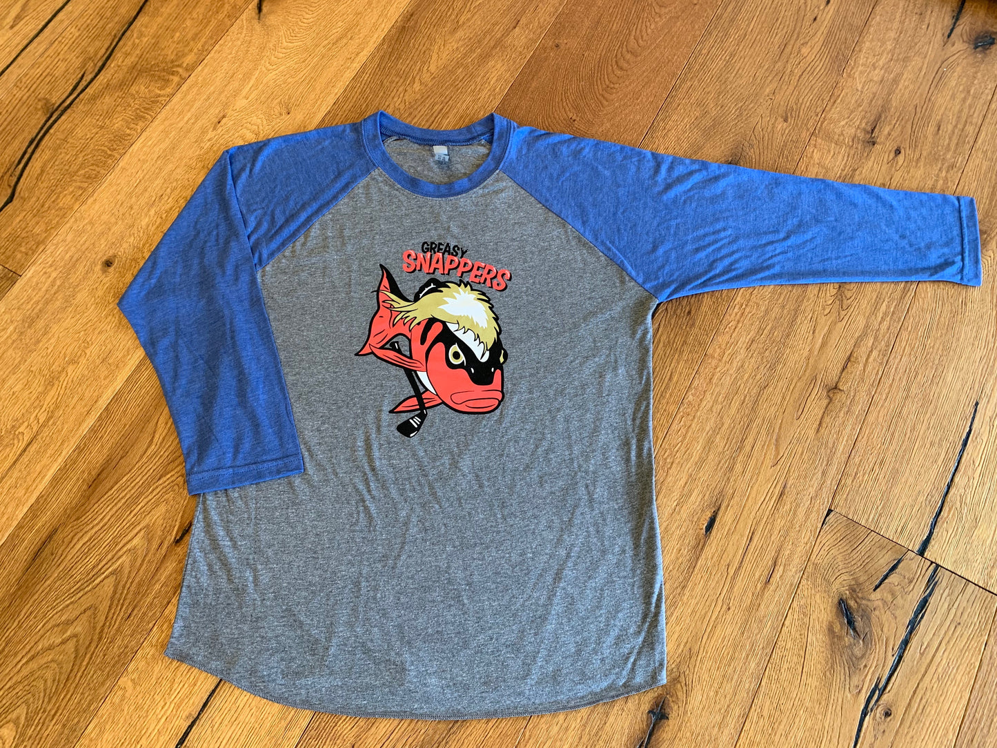 Greasy Snappers Jersey 3/4 Tee