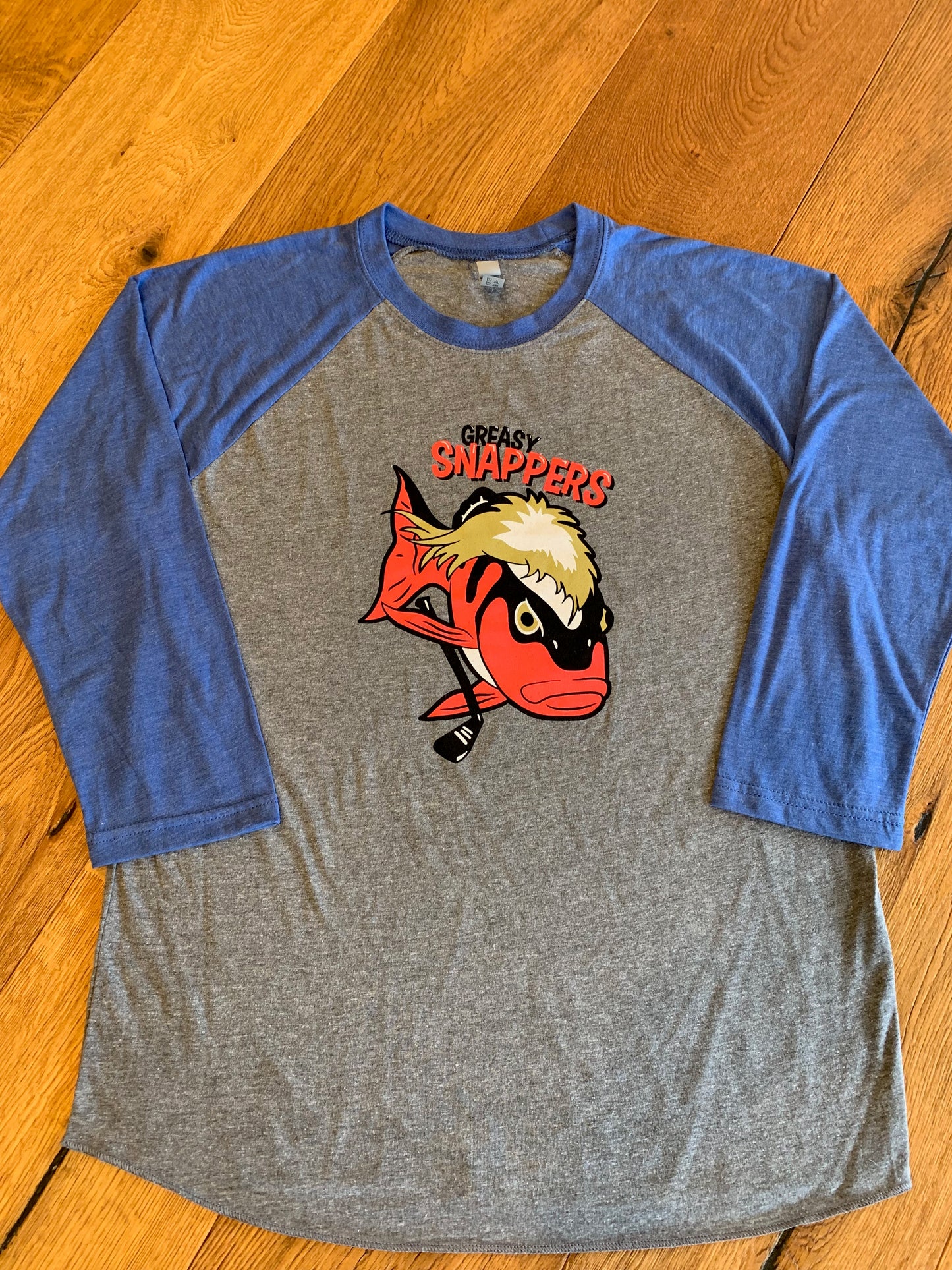 Greasy Snappers Jersey 3/4 Tee