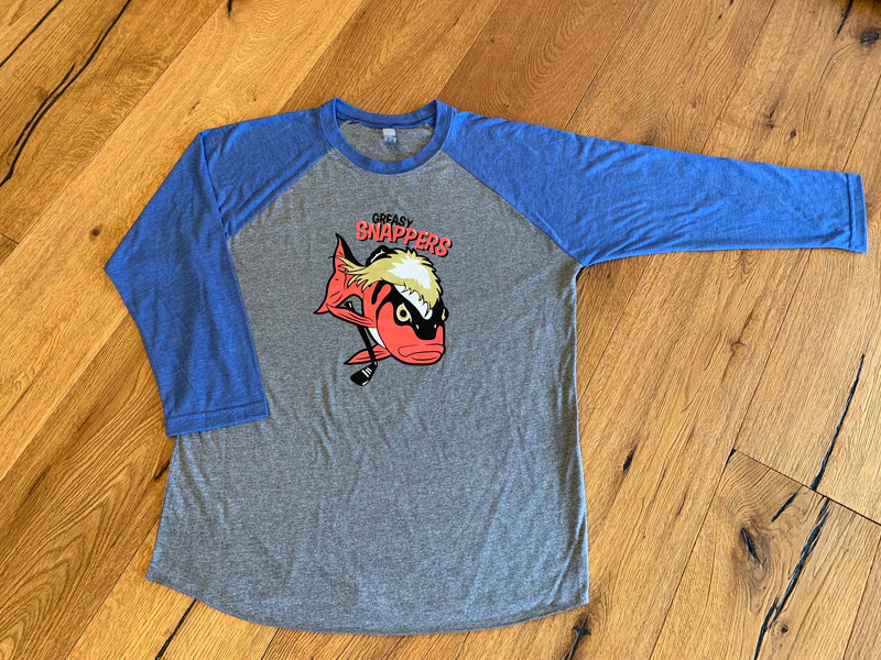 Greasy Snappers Jersey 3/4 Tee